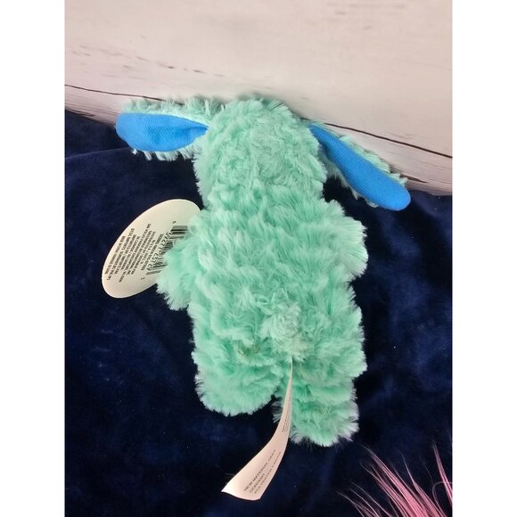 Fuzzy Friends Plush Teal Blue 6 Inch Bunny With Tags - Picture 2 of 6